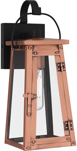 Quoizel Carolina 1-Light Aged Copper Outdoor Wall Lantern