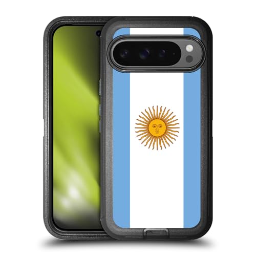 Coque Google Pixel 9 Pro XL antichoc foot drapeau Argentine rigide
