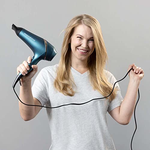Foto von Remington Haartrockner Profi Ionen Advanced Coconut Therapy (2300 Watt, 110km/h, 3 Stylingaufsätze, angereichert mit Kokosnuss & UV-Filter, integr. Sensor, AC-Motor) AC8648