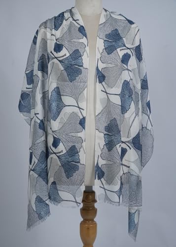 Image of VIC Cotton Modal Digital Print Scarf for Women | Digital Print Designer Stole | Soft Lightweight Luxury Wrap | Premium Cotton Modal Blend | 55 x 170 cm | VIC-SM-DP5517