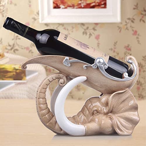 Portabotellas de vino en forma de elefante de resina miniatura 5