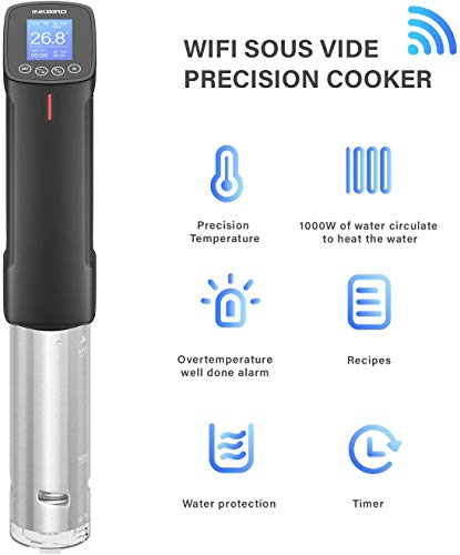 image for Inkbird WiFi Sous Vide Precision Cooker AU Plug ISV-100W 1000W Stainle