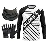 Camiseta De Mangas Largas MTB para Hombre, Camiseta De Descenso, Ropa De Bicicleta para Hombre, Ropa De Ciclismo/Motocross, Camiseta De Bicicleta De Montaña MTB BMX (TYP-6,4XL)