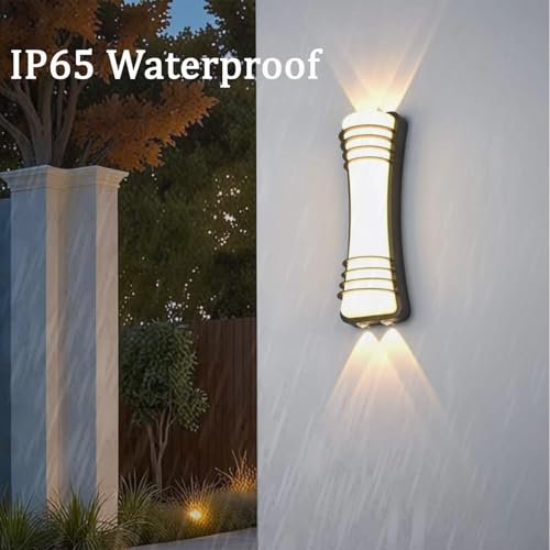 LED extérieur applique murale moderne noire étanche IP65 eclairage mural terrasse