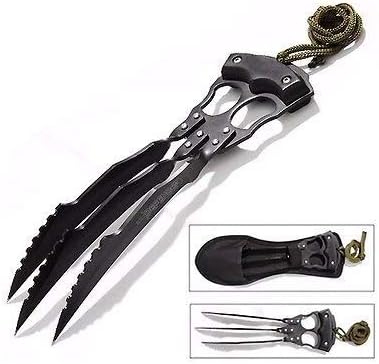 Martial Arts Products Wolverine 3 Claw Blade Carbon Steel Fantasy Knife 10 Inch with Sheath [5254]
