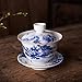 Porcelanowa filiżanka herbaty z deklem i spodek zestawy infuzji, chiński Jingdezhen Ceramika Kubek Kawy Teacup Loose Leaf Brewing System do biura domowego,A