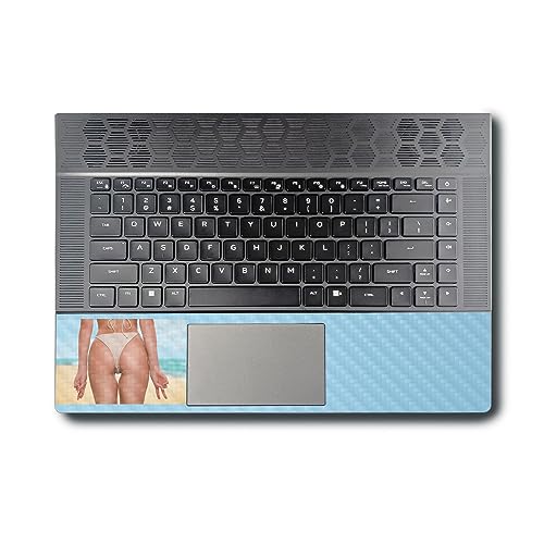 Image of MightySkins Carbon Fiber Skin Compatible with Alienware X16 R1 (2023) Full Wrap Kit - Beach Ready | Protective, Durable Textured Carbon Fiber Finish | Easy to Apply & Change Styles | Made in The USA