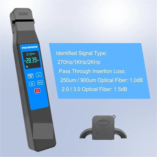 Identificador de fibra óptica TM501 con medidor de potencia y localizador VFL de 10 MW integrado 3