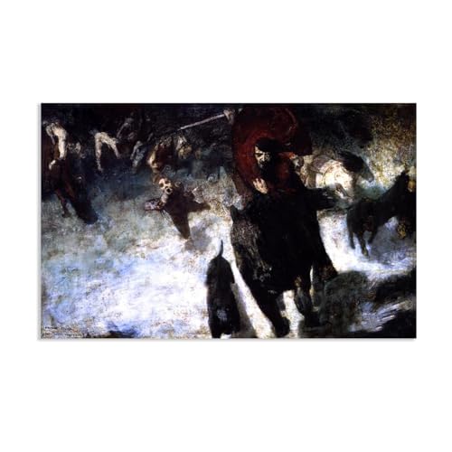 Reproduction d'Art Franz von Stuck Poursuite Sauvage | Toile Haute Qualité 35x55cm