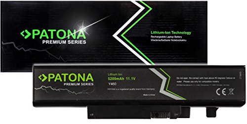 PATONA Premium Laptop Battery (5200mAh) compatible with Lenovo Ideapad B560 V560 Y460 Y560 (Samsung inside) does not protrude beyond the case