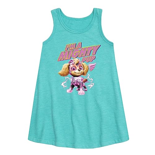 HYBRID APPAREL - Paw Patrol The Movie - I'm A Mighty Pup - Toddler & Youth Girls A-line Dress