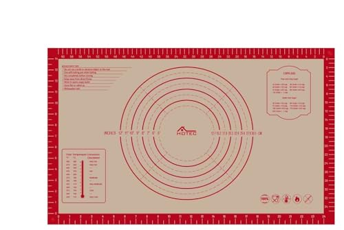 26" x 16" HOTEC Silicone Baking Mat w/ Measurements - image 8
