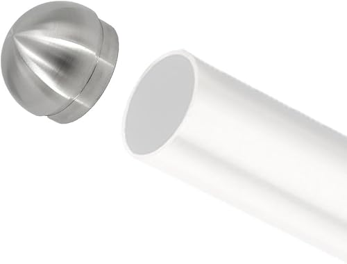 Miniatura 7 de Tubería de pasamanos de acero inoxidable o tapas de extremo de tubería de riel de pie (tapa de extremo de bola de 2 pulgadas de diámetro)