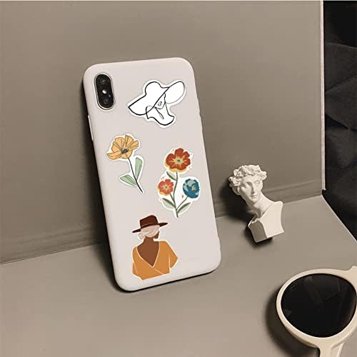 WayOuter Boho Stickers 100pcs Minimalist Abstract Line Art Decor Vinyl Waterproof Decals for Laptop Water Bottle Luggage Snowboard Bicycle Skateboard Decal