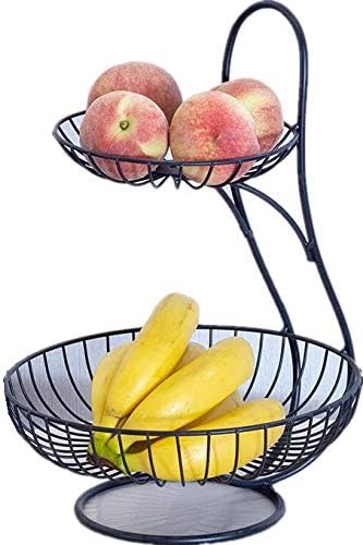 Amazon フルーツバスケット フルーツ 2段 フルーツボウル ケーキスタンド スナックプレート ジュエリープレート フルーツツリースタンド 果物展示棚 果物かご 皿 多功能収納棚 化粧品棚 プレート インテリア フルーツ入れ 小物入れ フルーツ ホルダー 北欧の風