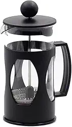 Cafeteira Prensa Francesa 600ml de Vidro Borossilicato Premium Resistente – Haste e Alça Ergonômicas, Sistema de Filtragem Premium para Café Fresco, Cappuccino e Chá