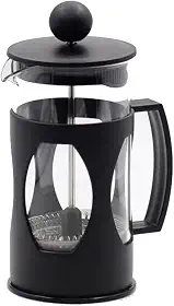 Cafeteira Prensa Francesa 600ml de Vidro Borossilicato Premium Resistente – Haste e Alça Ergonômicas, Sistema de Filtragem Premium para Café Fresco, Cappuccino e Chá