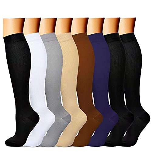 Chaussettes de travail pour homme 43-46 - Hiver et femme - Couleurs mélangées - 8 paires - Pour le sport - Avec imprimé (camouflage, L) Cover