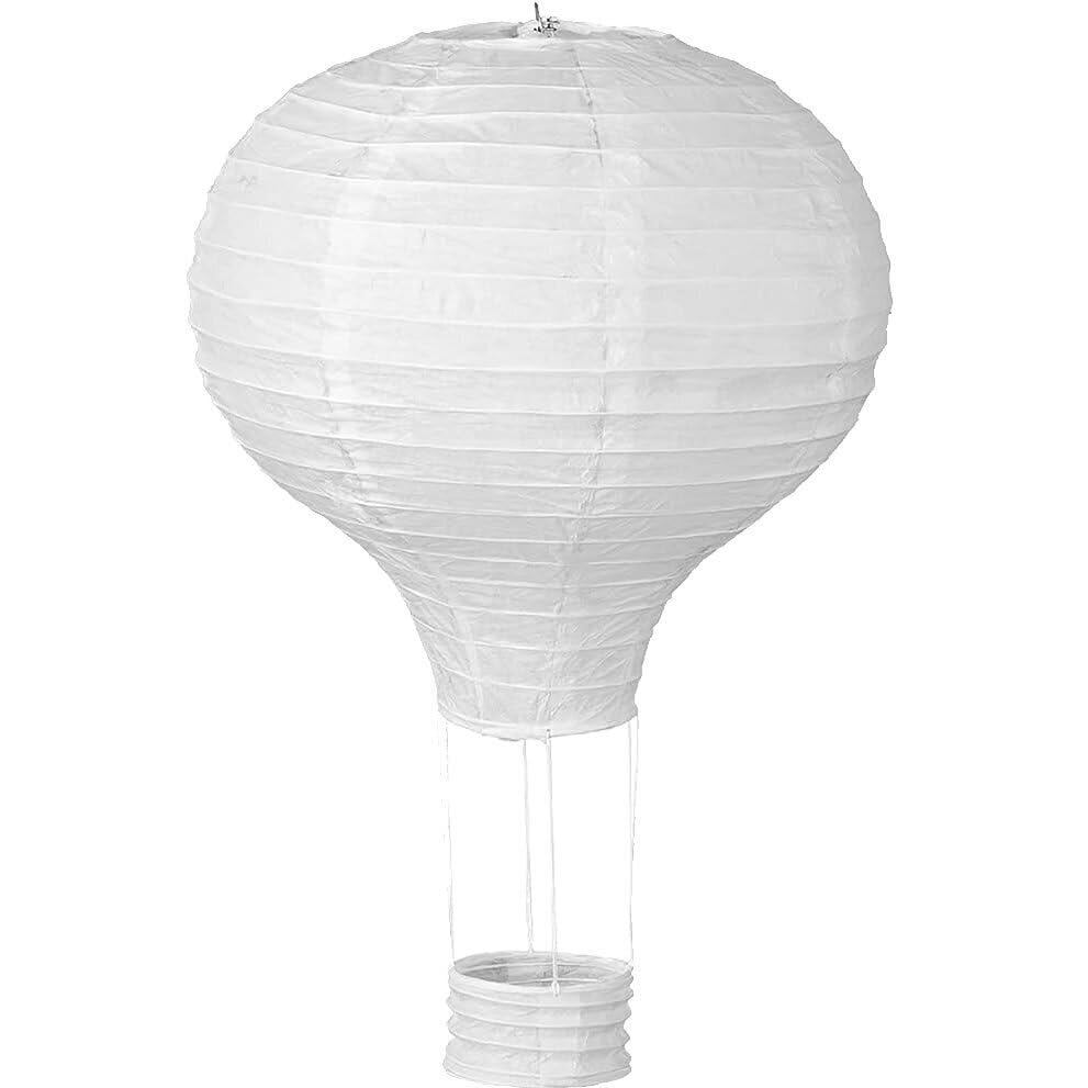 Carpeta Bunte Heißluftballon Lampions aus Papier als Deko für Geburtstag...