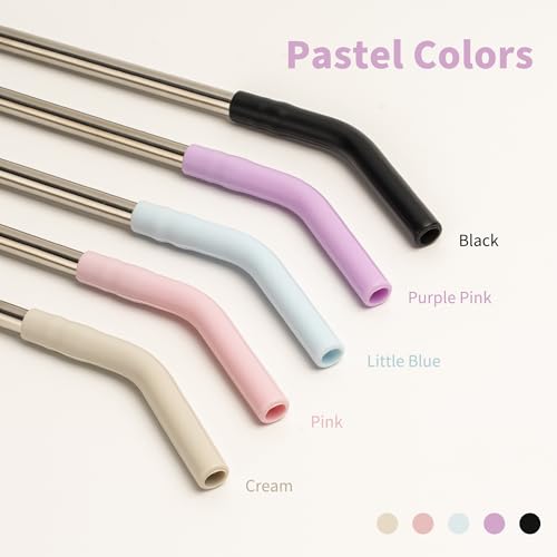 Image of 12.2 inch Metal Long Straw for Stanley 40 oz Cup, Reusable Straight Straw