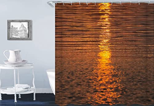 Rideau de douche anti moisissure coucher de soleil 165x200 - 2