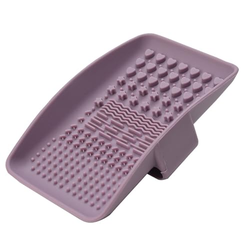 Alfombrilla limpiadora de brochas de maquillaje de silicona, almohadilla de limpieza de brochas de maquillaje, herramienta de limpieza portátil