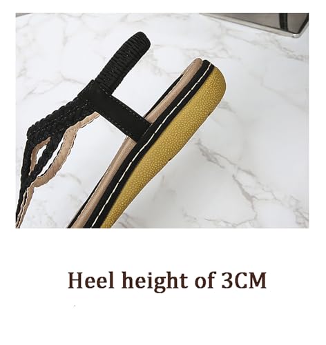 Women's Bohemia Flip Flops Summer Beach T-Strap Flat Sandals Comfort Walking Shoes2