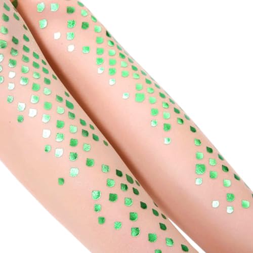 Image of Erinaco Women's Flower Pattern Sheer Footed Pantyhose Control Top Tights Stockings with Reinforced Toes