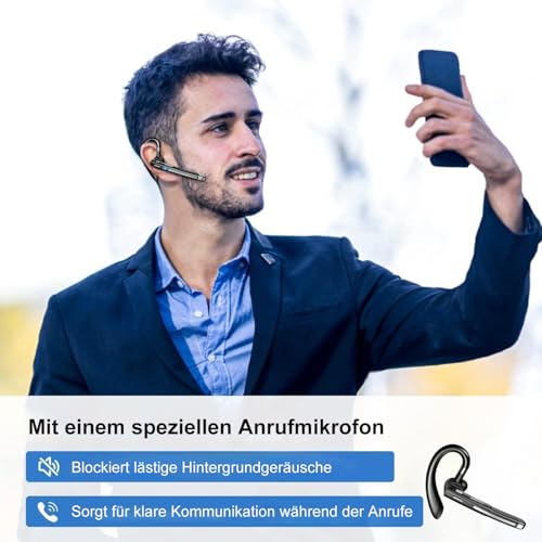 Ansicht von vorne. - Detailansicht von Test Boytond Bluetooth 6.1 Headset Deal – Dealfoxx.de