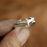 LINSION Pierścionek typu charms ze srebra wysokiej próby 925 TA11 e srebro wysokiej próby, S 1/2, cod. TA111
