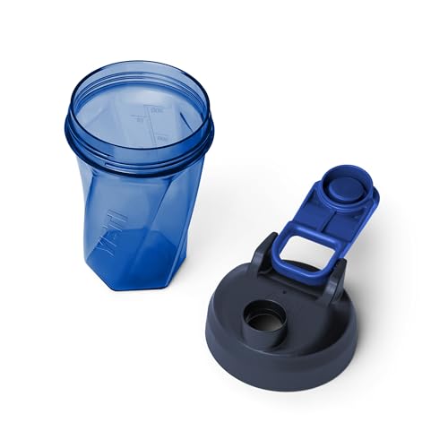 Image of YETI Yonder Helimix Vortex Blender Shaker Bottle Holds up to 20oz | No Blending Ball or Whisk | USA Made | Portable Pre Workout Whey Protein Drink Shaker Cup | Dishwasher Safe, Royal Blue