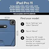 ZUGU iPad Pro 11 Case 2022/2021/2020/2018 4/3/2/1 Generacji Etui - Ultra Cienki Ochronny - Ładowanie Apple Pencil - Wygodne 8-Magnetycznie Kątom Stojak Automatyczne Usypianie/Budzenie [ Czarny ]