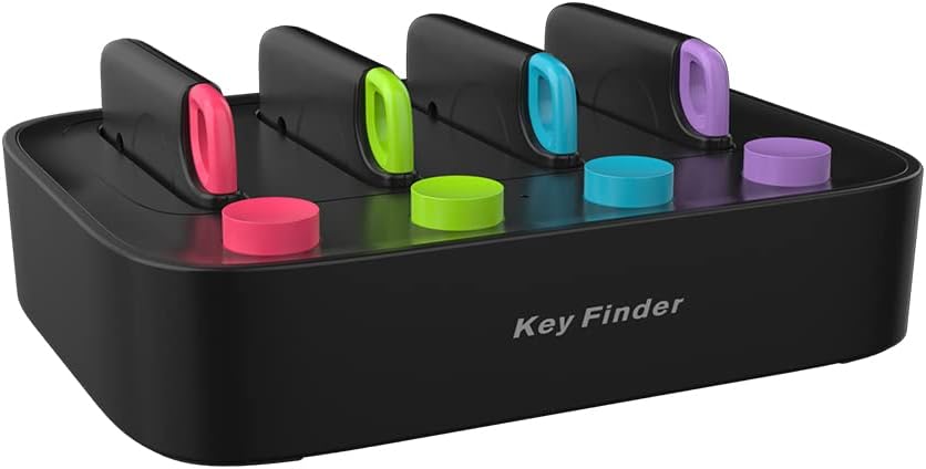 vingnut key finderwireless rf item locator80db key tracker with1transmitter 4 receiverswallet tracker with 100 ft wroking range for finding remot