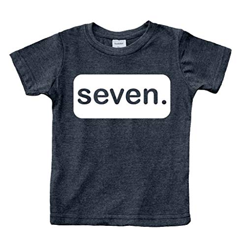 Unordinary Toddler 7th Birthday Shirt boy 7 Year Old Seven Tshirt Boys Seventh Birthday boy Shirts (Charcoal Black 7 Years)