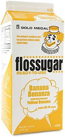 Gold Medal 3218 Banana Flossugar, 3.25 lb Carton Each