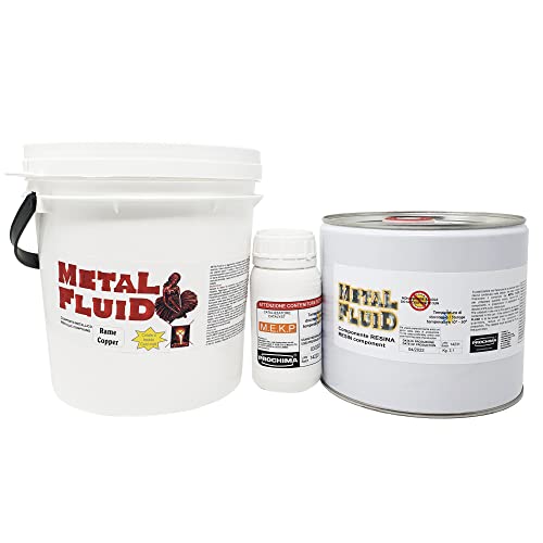 Prochima, Metalfluid Latón, aglomerado de gránulos metálicos de aglutinante Resinoso, producto de Norma utilizado para colada en moldes de goma de silicona, paquete de 1 kg Cover