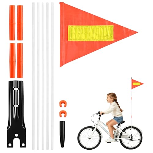 Fanion VéLo Ajustable Durable, Drapeaux de Remorque de Vélo