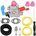 Harbot WT-784 Carburetor with Air Filter Tune Up Kit for Poulan Weed Eater Craftsman 530071465 530071775 B1750 B1750LE BV1650 BV1650LE BV1800 BV1800LE BV1850 BV1850LE BV200LE BV2000 Leaf Blower