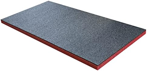 Shadow Foam Medium Sheet - 1000mm x 500mm | Cut and Peel Foam for Toolbox Organisation, Flight Cases, DIY & Tool Storage Systems (30mm, Red)