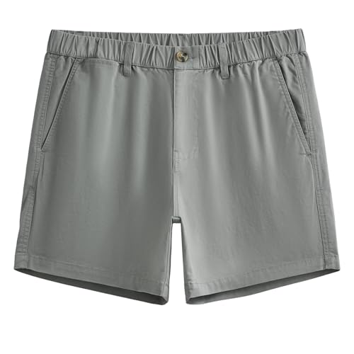 maamgic Men's Classic Fit 5" Cotton Casual Khaki Shorts with Multi-Pocket