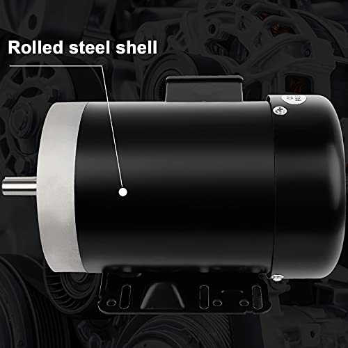 1.5Hp Electric Motor 3450Rpm General Purpose Three Phase Motor 56C Tefc 5/8" Shaft Diameter 2 Pole 60Hz 230/460V #TOP6