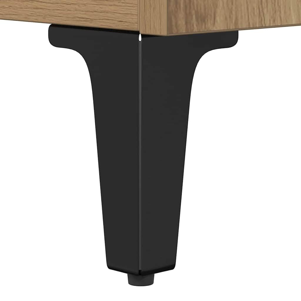 vidaXL Couchtisch Artisan-Eiche 80 x 80 x 36,5 cm Holzwerkstoff