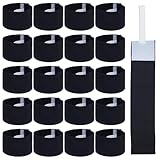 WEBEEDY 20 Pcs Black Armband Funeral Mourning Armband, 34x6.9cm/15.33x2.72'' Elastic Strap Adjustable Mourning Armbands for Badges Arm Sweat for Football Basketball Sports Supplies Costume