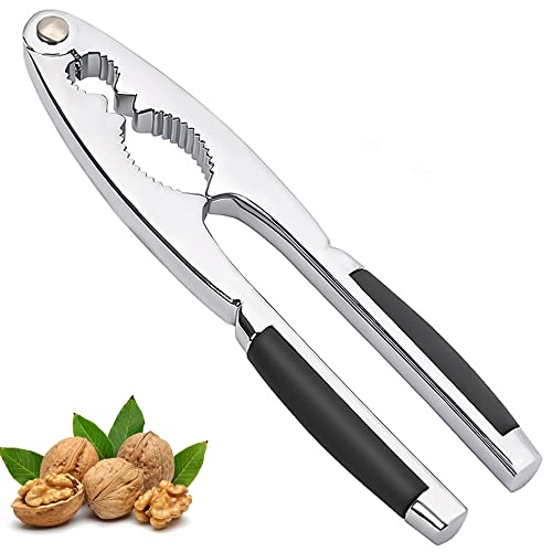 oujilet Nutcracker Pecan Cracker Nut Opener Lobster Cracker with Non Slip Grip, 17 cm, Metal Nut Cracker Tool for All Sorts of Nuts