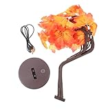 pretyzoom 1 pc luce notturna dell'albero di acero lampada dell'albero della festa del ringraziamento lampada da tavolo in acero arredamento luce creativa​​​​​​​ ornamento scrivania decorare