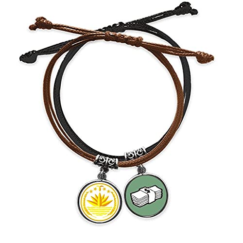 Pulsera de cuero de Bangladesh de alta resistencia con detalles grabados de Dhaka