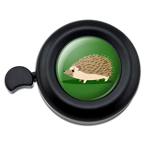 GRAPHICS & MORE Hedgehog on Green Bicycle Handlebar Bike Bell