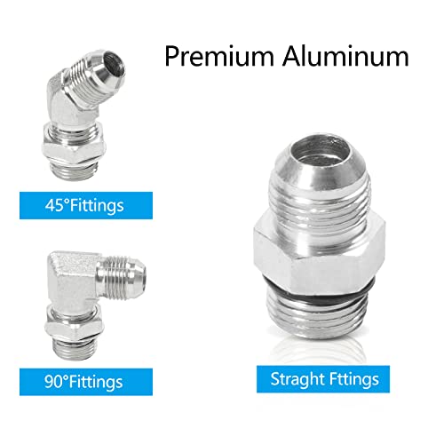 Yeshma Upgrade Transmission Cooler Line Hose Fittings Compatible With Gmc Chevy Lbz Lmm 6.6L Duramax W/Allison 2006 2007 2008 2009 2010 #TOP4