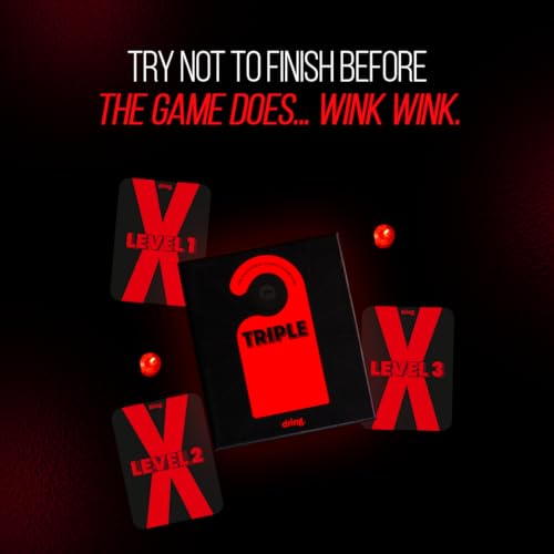 Image of Dring Ultimate Naughty Card Game for Couples - Triple Naughty Cards | Adult, 70 Cards & 3 Exciting Categories | Dare Based ActionCards | Truth & Dare Couple Game| Date Night & Romantic Gift