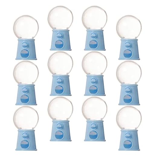 SAFIGLE 12 Piezas Mini Dispensador De Golosinas Mini Máquina De Dulces Pascua Caja De Favor Máquina Dispensadora De Dulces Chicle Sin Azúcar Estuche De Caja De Distribución Rotar Pequeña